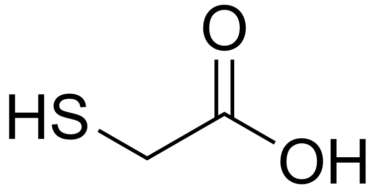 チオグリコール酸分子構造